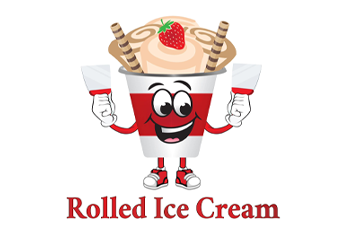 Rolled Ice Cream  (Rolls and Grill) Logo