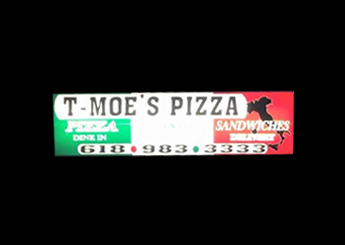 T-Moe's Pizza Logo