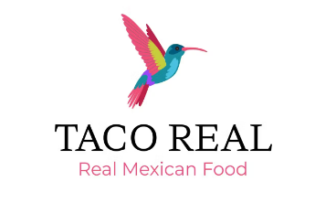 Taco Real-Real Mexican Food Logo